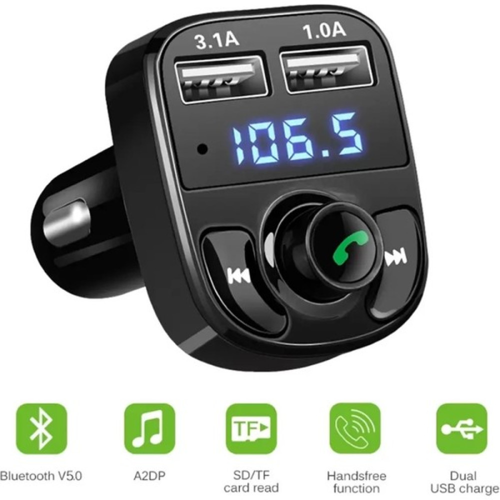 Temiz Pazar Car X8 Bt/usb Araç Fm Transmitter Aux Kiti Oto Transmitterleri Fiyatı