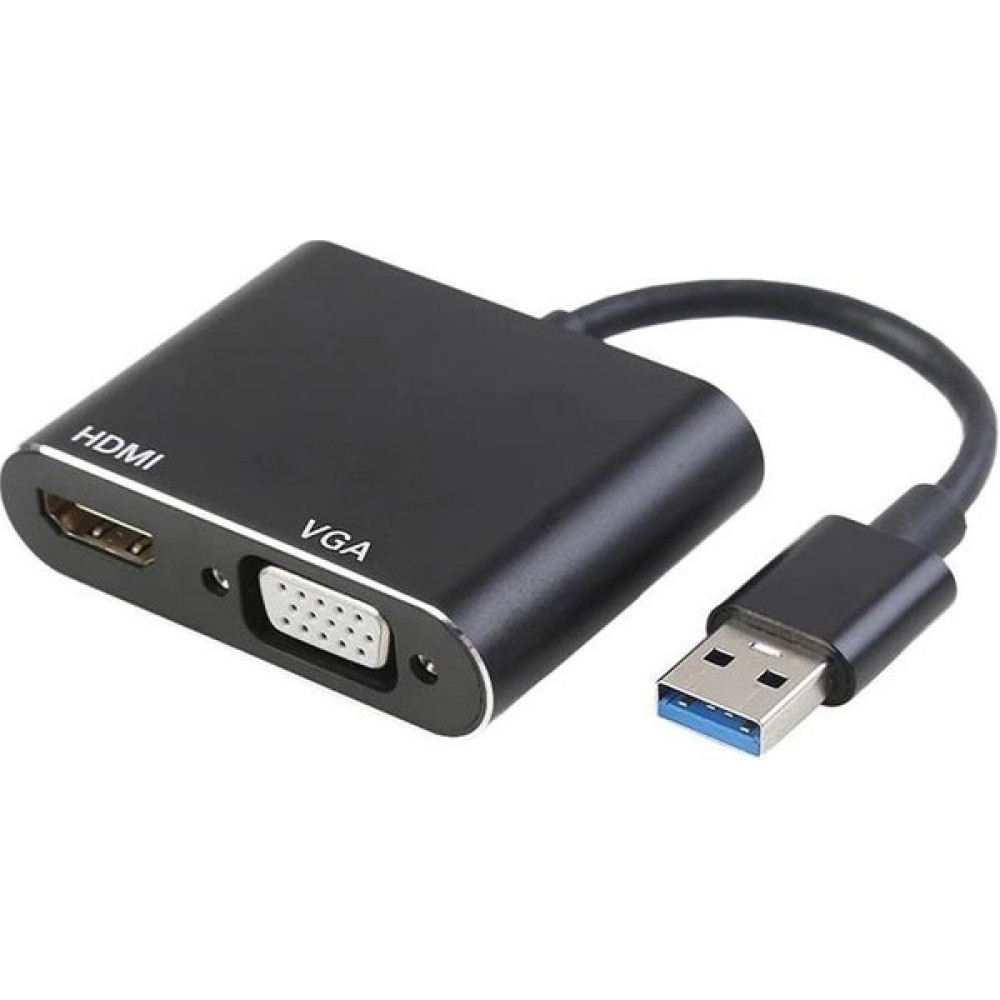 Temiz Pazar USB 3.0 To HDMI VGA 1080P Monitör Genişletici Çevirici Dönüştürücü Adaptör Bilgisayar Çevirici ve Adaptörü Fiyatı