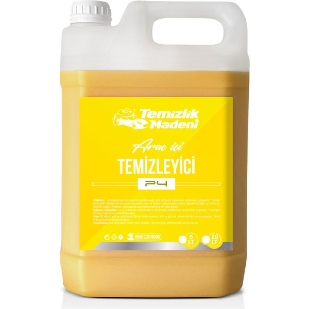 Temizlik Madeni Araç Içi Temizleyici P4 - 5 Lt Oto Boyaları Fiyatı