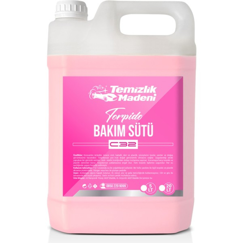 Temizlik Madeni Torpido Bakım Sütü C32 - 5 Lt Oto Boyaları Fiyatı