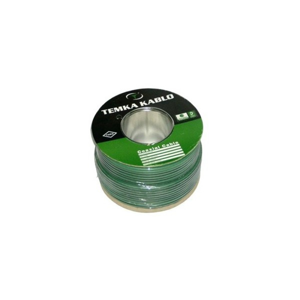 Temka Rg6-U4 100Metre Anten Kablosu (Yeşil) Uydu Kablosu Fiyatı