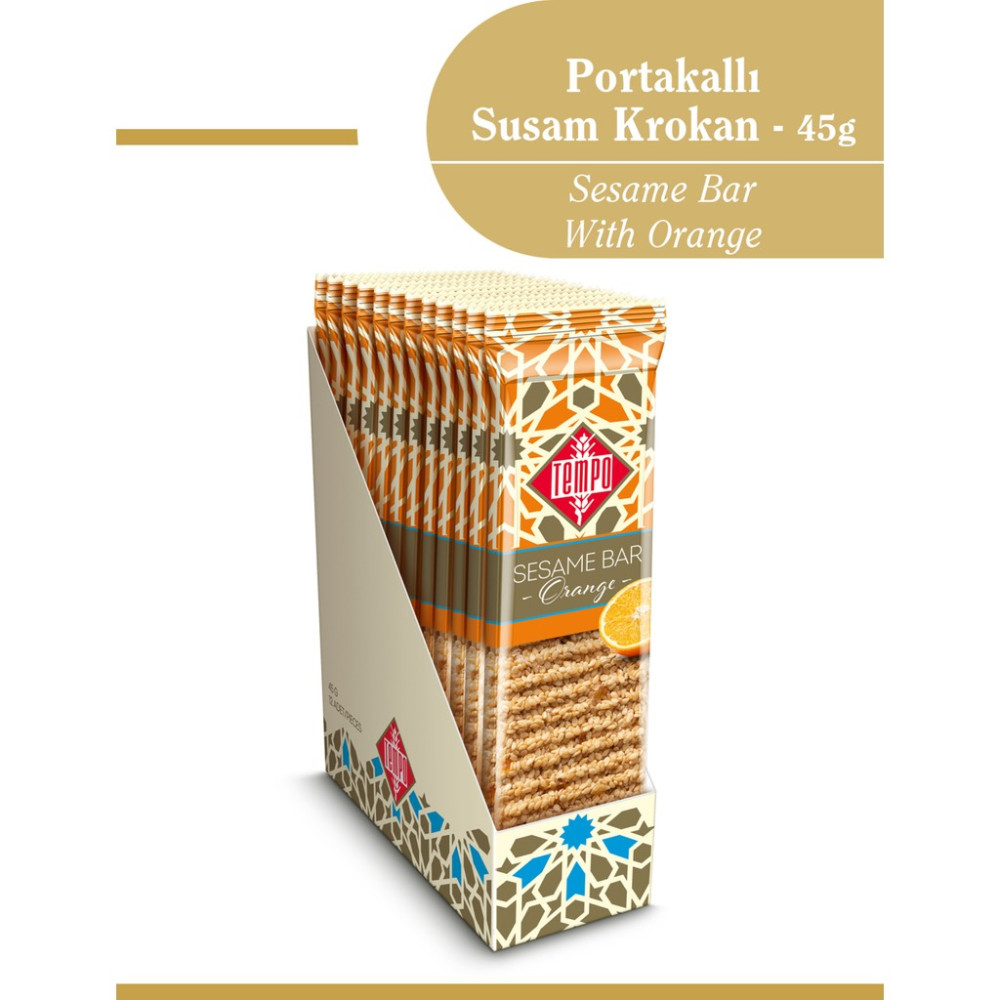 Tempo Portakallı Susam Krokan 45 G x 12 Adet Diğer Fiyatı