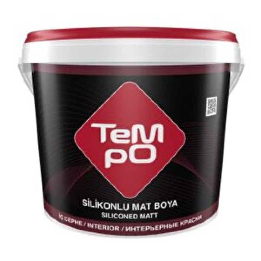 Tempo Silikonlu Mat 20 Kg İç Cephe Boyası Beyaz İç Cephe Duvar Boyası Fiyatı