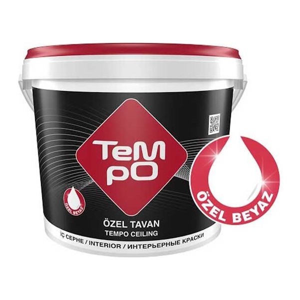 Tempo Tavan Boyası 17,5 kg Beyaz İç Cephe Duvar Boyası Fiyatı