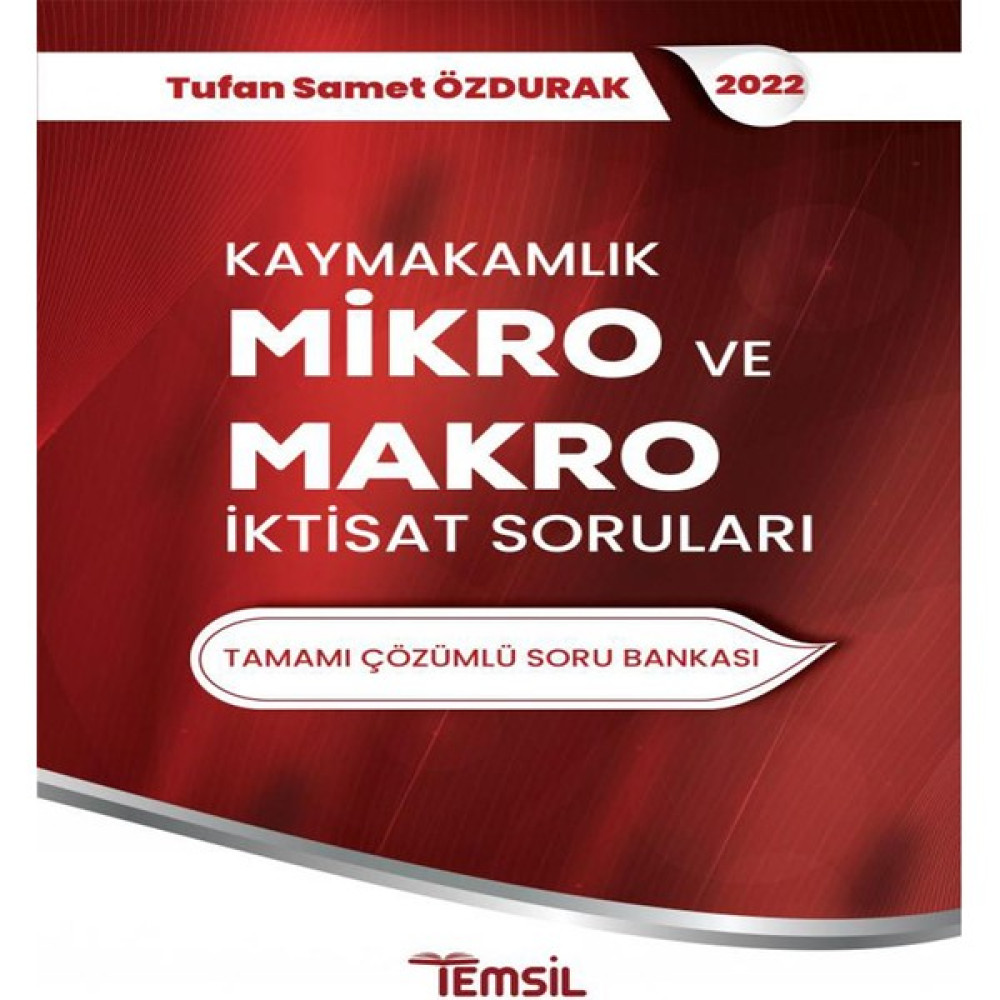 Temsil Kitap Kaymakamlık Mikro ve Makro Iktisat Soruları Tamamı Çözümlü Soru Bankası Görevde Yükselme Sınavları Kitapları Fiyatı