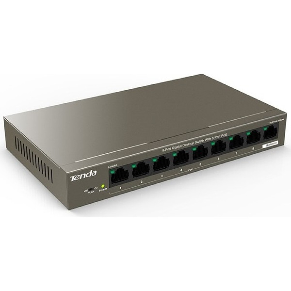Tenda 9port 102W 8port Poe TEG1109P-8-102W Gıgabıt Yönetilemez Switch Masaüstü Hub & Switch Fiyatı