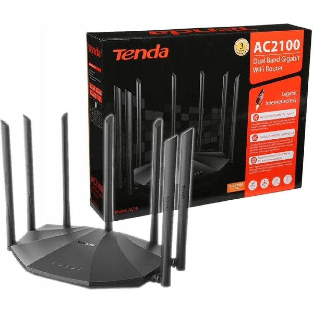 Tenda AC23 Wifi Yönlendirici AC2100 Çift Bantlı Gigabit (Yurt Dışından) Modem Fiyatı