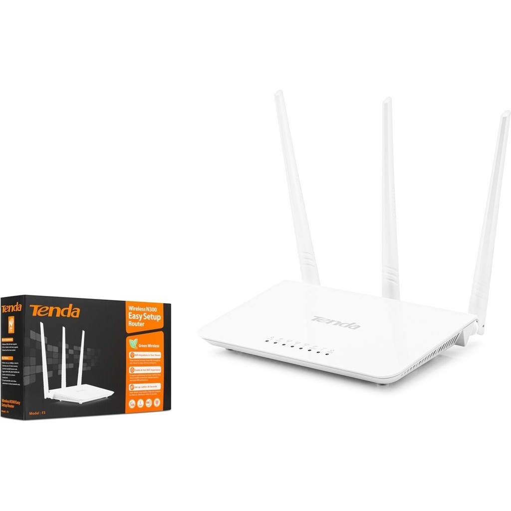 Tenda F3 3x5 Dbi 300MBPS 4 Port Wps Router Router Fiyatı