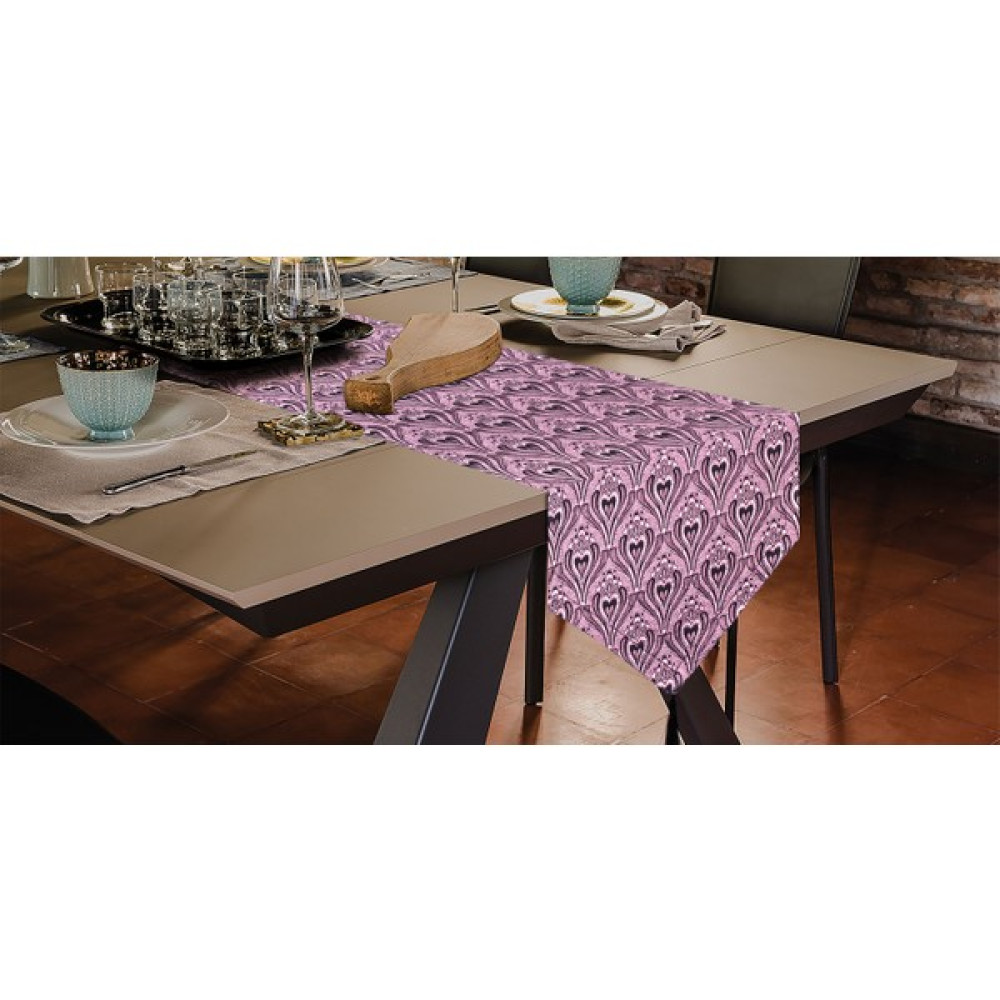 Tende Tekstil Vintage Runner - 40 x 140 cm - Gül Kurusu Masa Örtüsü Fiyatı