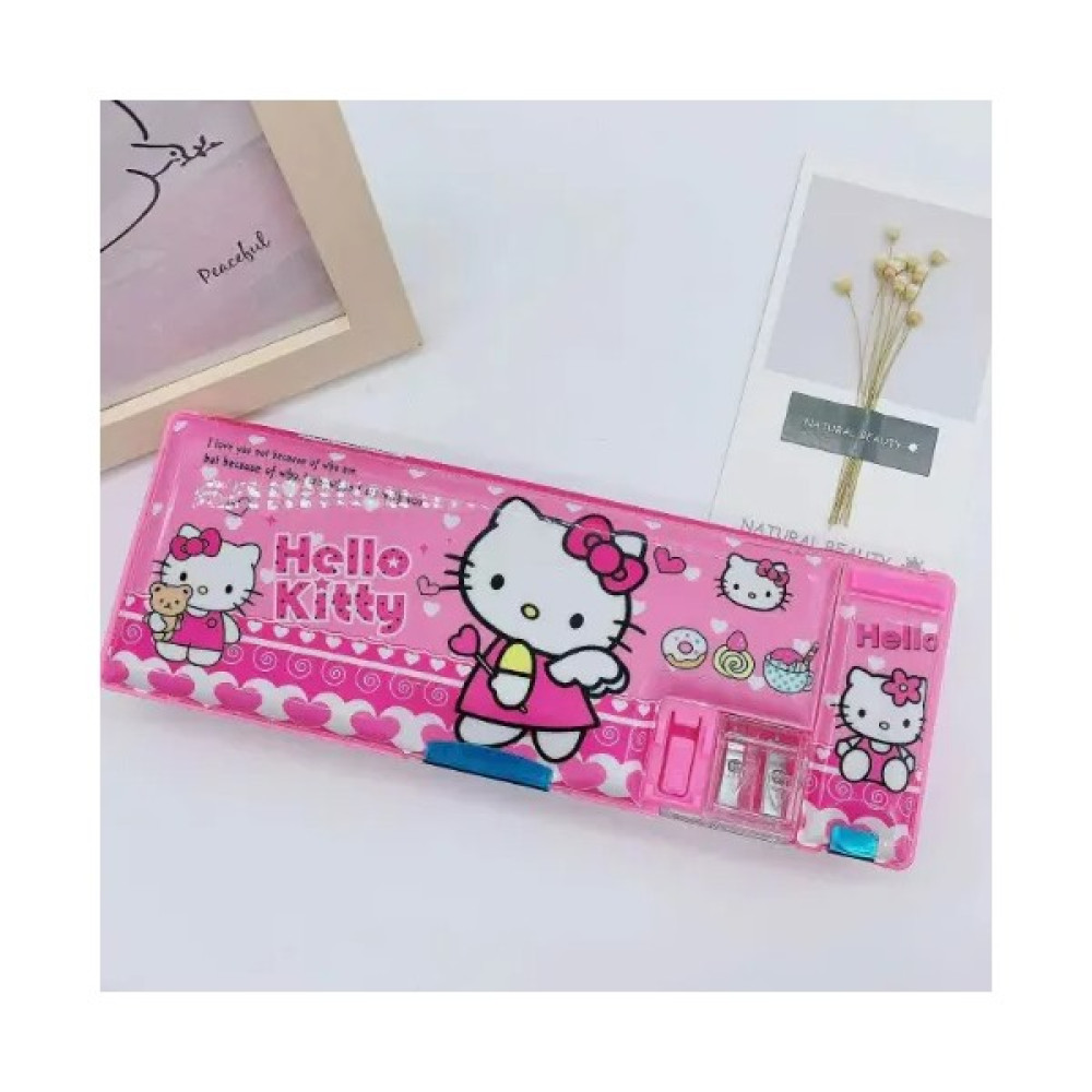 Tenghuishiye Karikatür Kalemtıraşlı Çocuklar Için Kalem Kutusu (Pembe) (Yurt Dışından) - Pembe - Pencil case - 230mm Kalemlik (Kalem Kutusu) Fiyatı