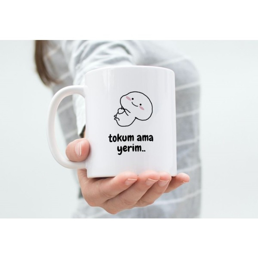 Tenha Tokum Ama Yerim Baskılı Seramik Kupa Bardak Fincan / Bardak / Kahve Takımı Fiyatı