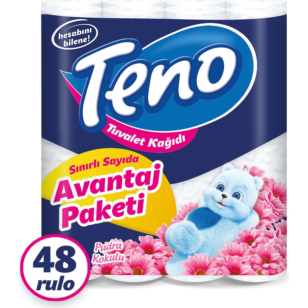 Teno Avantaj Paket 48 Rulo Parfümlü Tuvalet Kağıdı 2 Katlı Yumuşak ve Ekonomik Seçim Parfümler Fiyatı