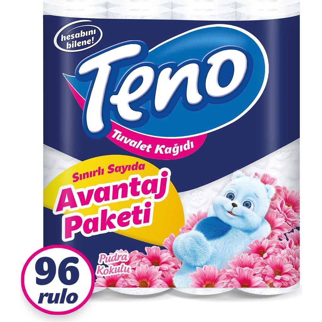 Teno Avantaj Paket Parfümlü Tuvalet Kağıdı 96 Rulo (32 Rulo x 3 Paket) Parfümler Fiyatı