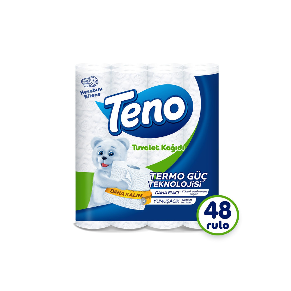 Teno Avantaj Paket Tuvalet Kağıdı 48 Rulo (16 Rulo X 3 Paket) Tuvalet Kağıdı Fiyatı