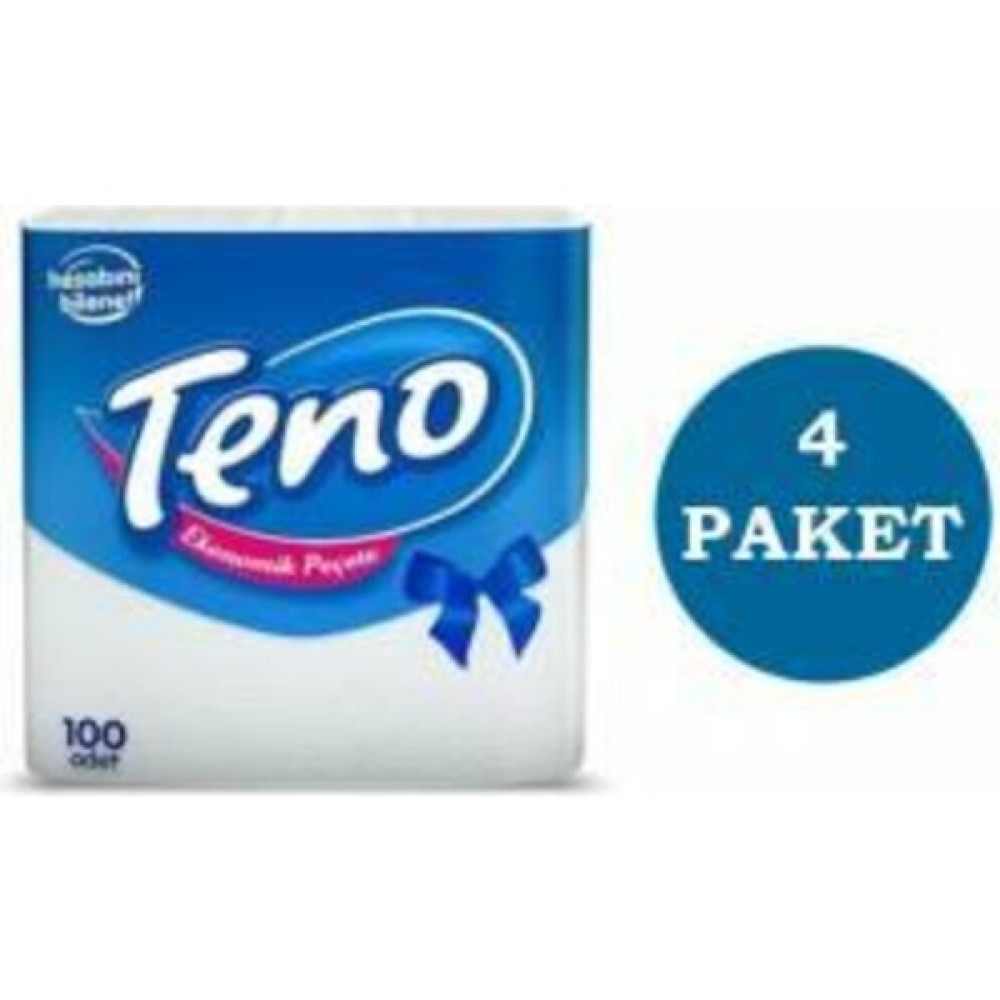Teno Ekonomik Peçete 100'lü 4 Paket Peçete Fiyatı