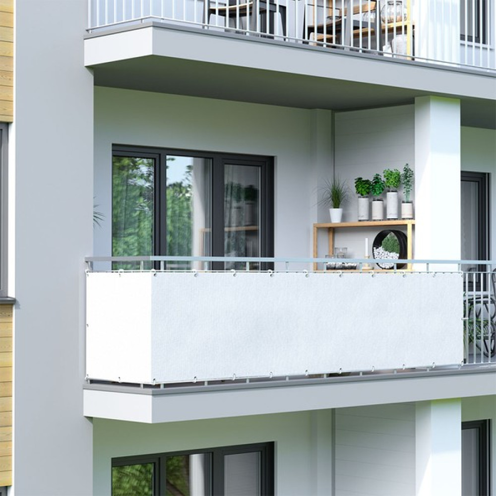 Tentecim Pergola Gölgelendirme 5 Metre x 65 Cm Beyaz Renk Balkon Demiri Brandası Gölgelik Çadırı Su Geçirmez (Bağlama Aparatı ile) Dış Mekan & Bahçe Oyuncakları Fiyatı