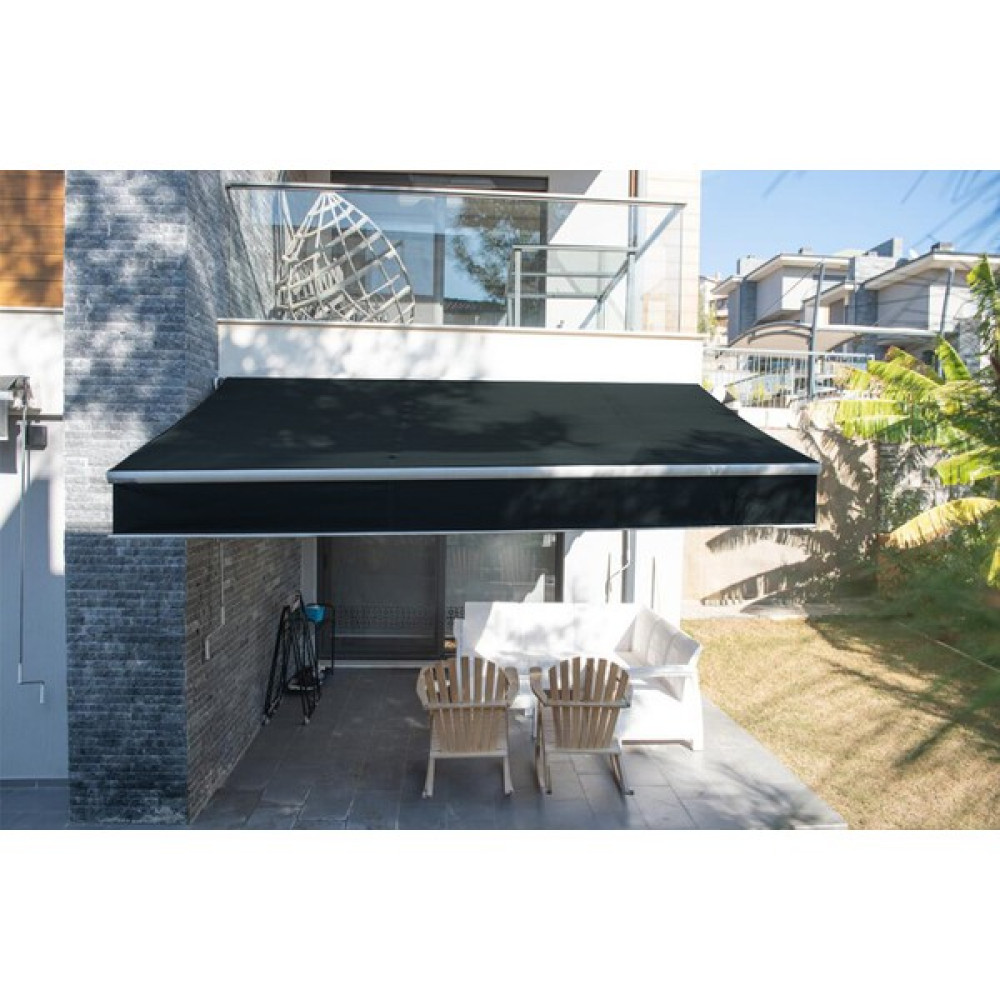 Tentecim Pergola Gölgelendirme Mafsallı Tente 300×150CM - Gri - 250 Bahçe Tentesi Fiyatı