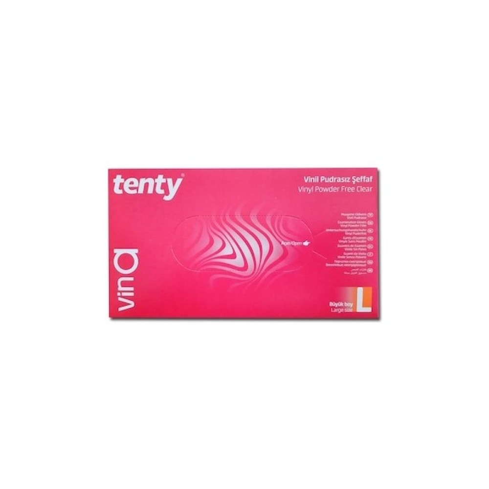 Tenty Vina Şeffaf Vinil Eldiven Pudrasız 100'LÜ Paket - Beyaz - L Mutfak Sarf Malzemeleri Fiyatı