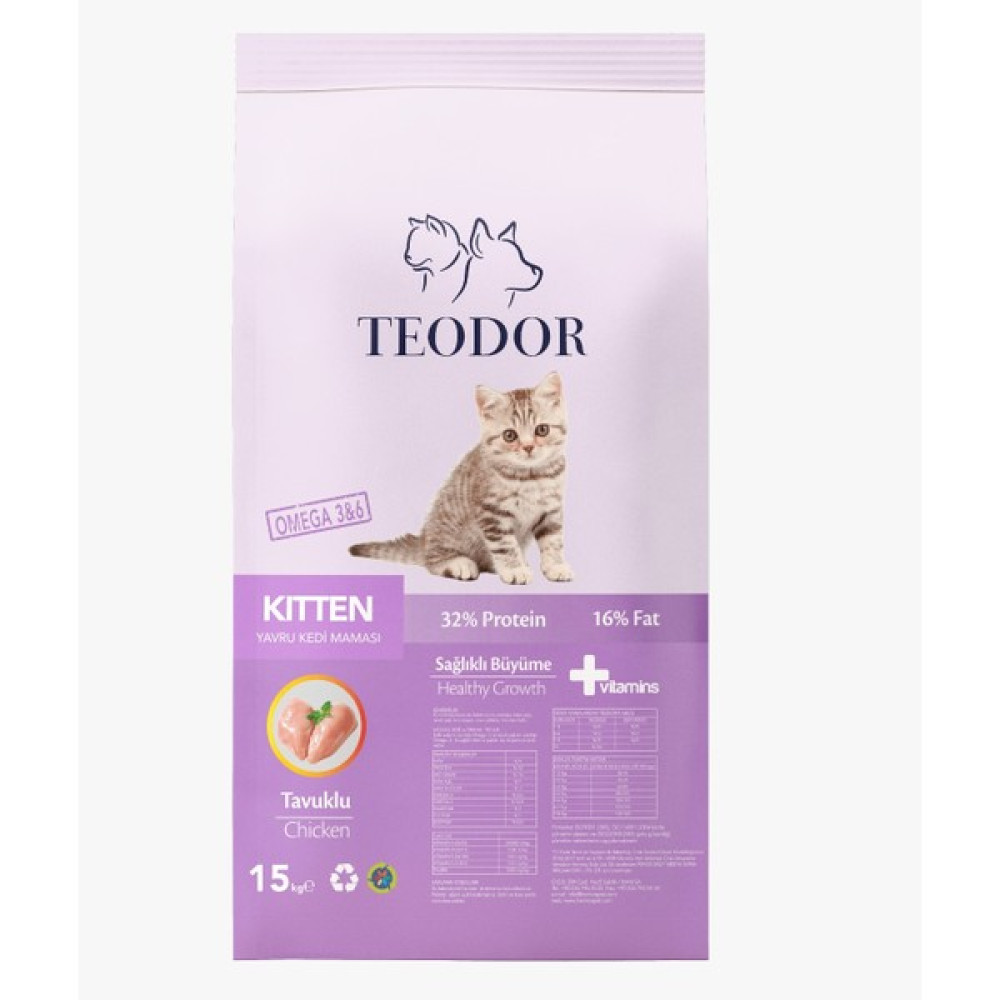 Teodor Tavuklu Yavru Kedi Maması Evcil Hayvan Ürünleri Fiyatı