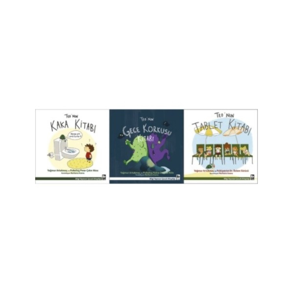 Teo'nun Kaka Kitabı - Teo'nun Gece Korkusu - Teo'nun Tablet Kitabı 3'lü Set Okul Öncesi Eğitici & Öğretici Kitaplar Fiyatı