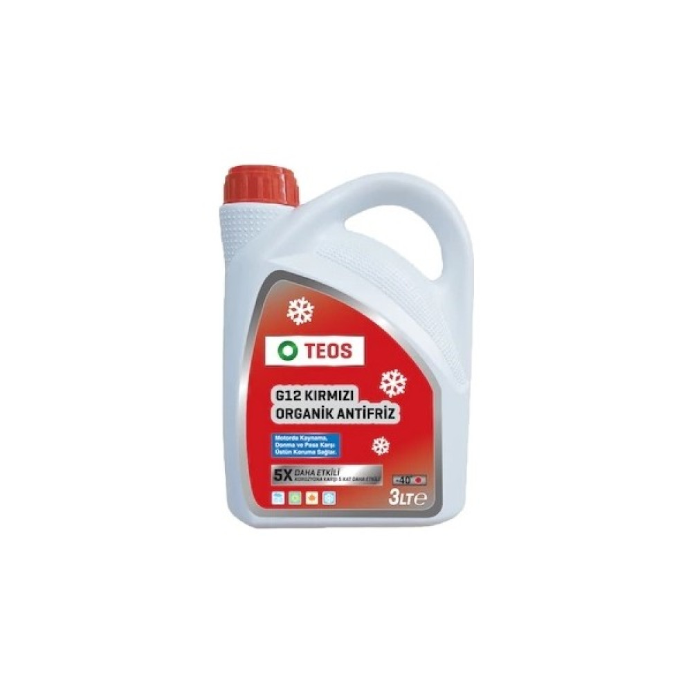 Teos G12 -40C Antifiriz Kırmızı 3 lt Antifiriz Fiyatı