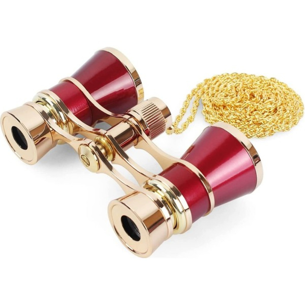 Teotake 1 Adet Opera Gözlük Dürbünleri Tiyatro Gözlükleri Mini Dürbün Kompakt Kırmızı Zincirli 3x25 Cm (Yurt Dışından) Dürbünler Fiyatı