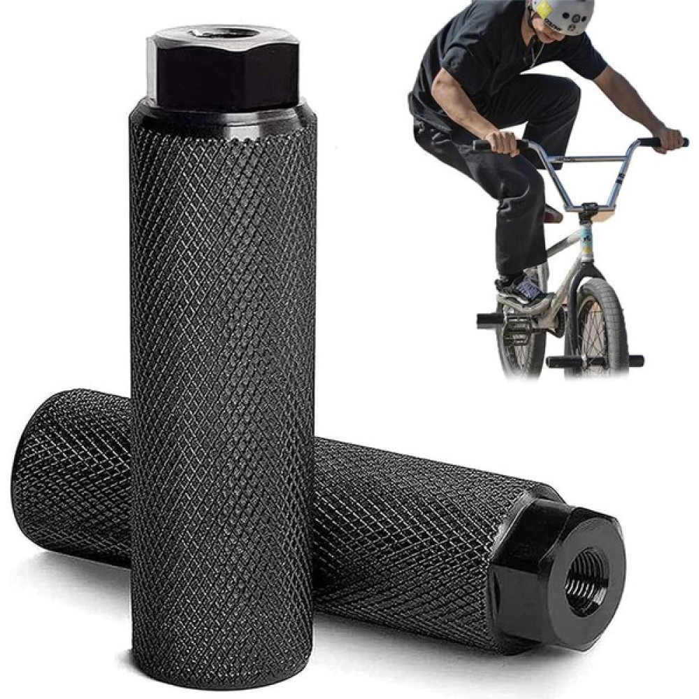 Teotake Alüminyum Kaymaz Dağ Bisikleti Bmx Silindirik Pedallar, Bisiklet Dublör Aksı Için Bir Çift Arka Pedal (Siyah, 10CM * 2.8cm) (Yurt Dışından) Oto Boyaları Fiyatı
