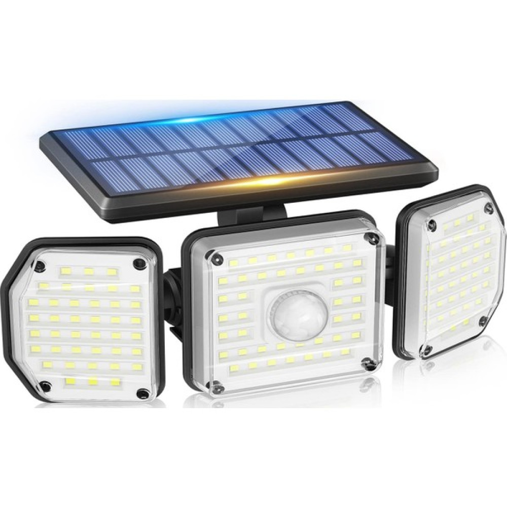 Teotake Dış Mekan Güneş Enerjili Hareket Sensörü Işık - 122 LED Güneş Enerjili Işık Dış Mekan 3 Kafa Dış Mekan (Yurt Dışından) - Siyah Dış Mekan & Bahçe Oyuncakları Fiyatı