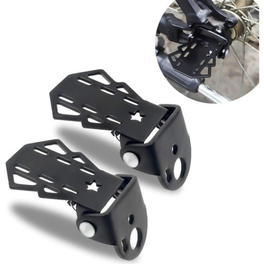 Teotake Evrensel Bisiklet Için 2 Adet Arka Pedal Ayaklık Çelik Aks Kaymaz (Siyah) (Yurt Dışından) Bisiklet Aksesuarları Fiyatı