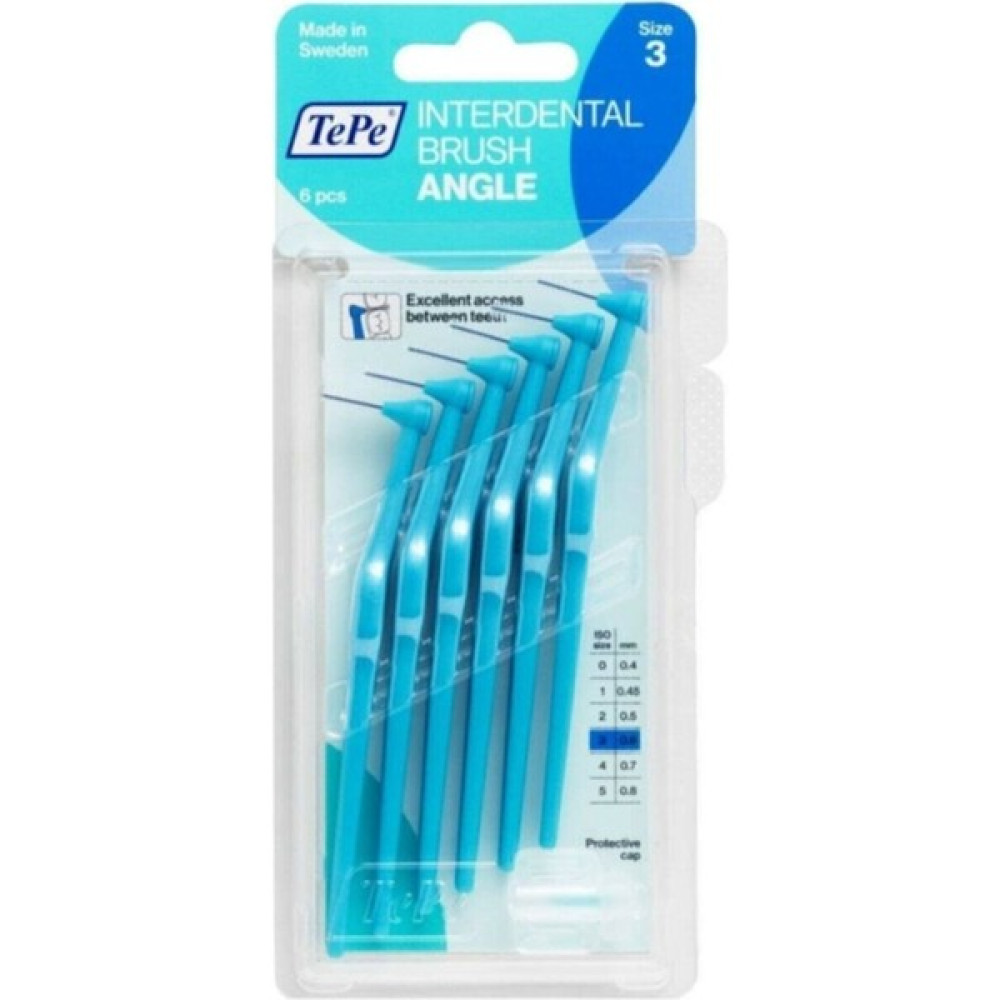 Tepe Angle Arayüz Fırçası Mavi 0.6 mm 6 Lı - 0 RH (+) Siyah Diş Fırçaları Fiyatı