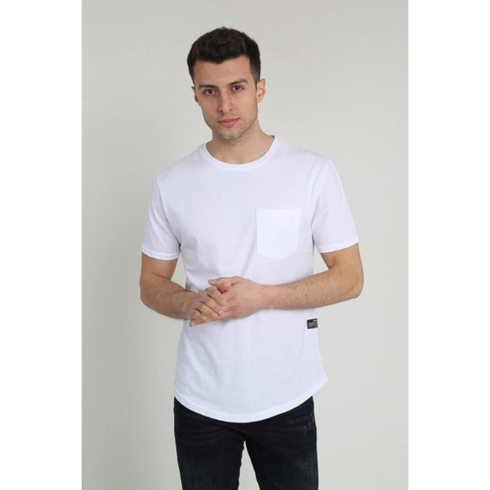 Terapi Men Erkek Kısa Kollu Oval Kesim Cepli T-Shirt 20Y-3400728-01 Beyaz Erkek T-shirt Fiyatı