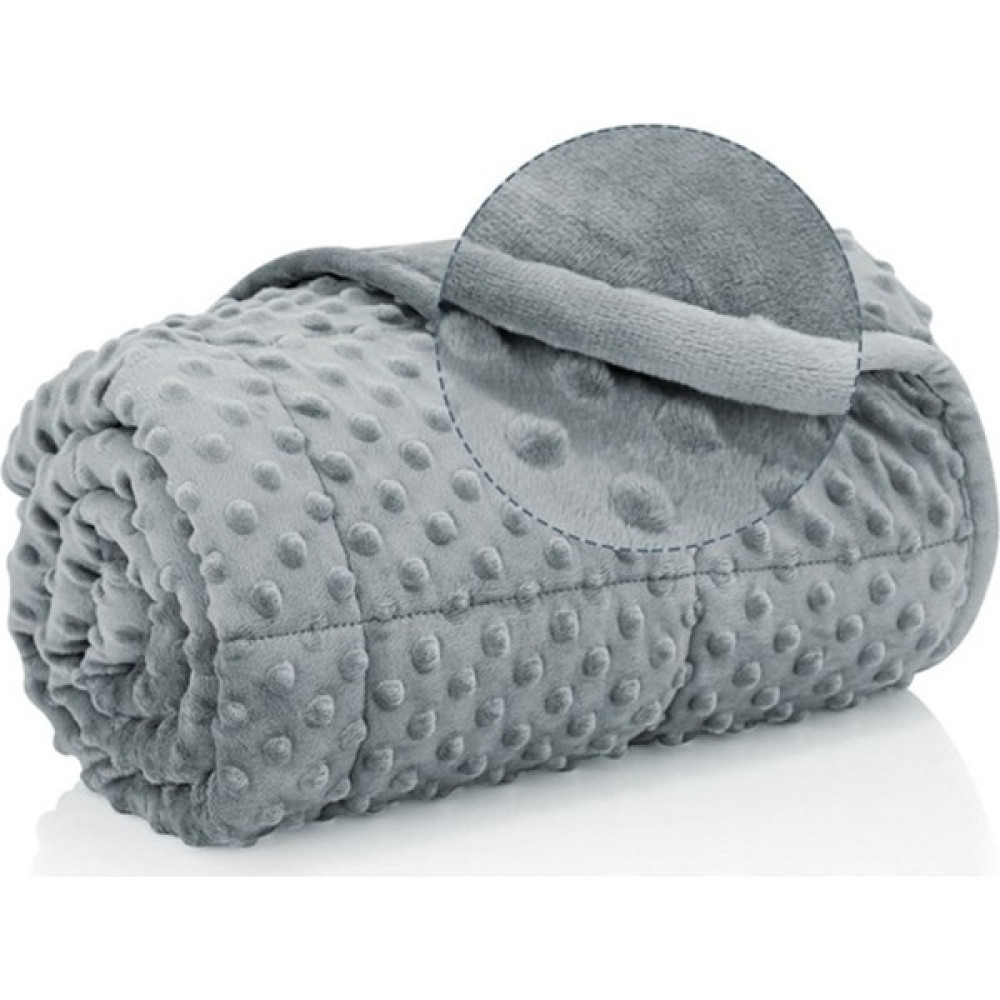 Terapise Süper Yumuşak Wellsoft Ağırlıklı Yorgan / Battaniye, 7 Kg, Gri, Çift Taraflı, Tek Kişilik, 60KG Üstü - 155 x 215 cm - 0315 Gri Yorgan Fiyatı