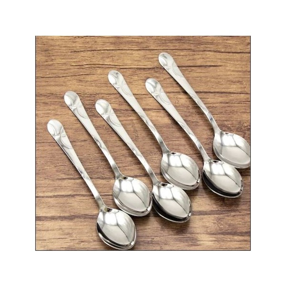 Tercan Lale 12'li Çay Kaşığı - Gümüş Çatal / Kaşık / Bıçak Takımları Fiyatı
