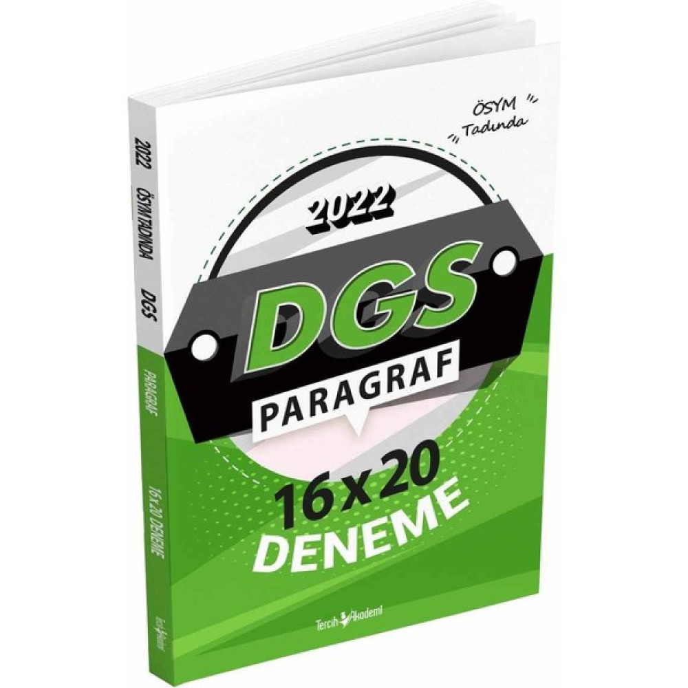 Tercih Akademi 2022 DGS Paragraf Sözel Bölüm 16 x 20 Deneme DGS Fiyatı