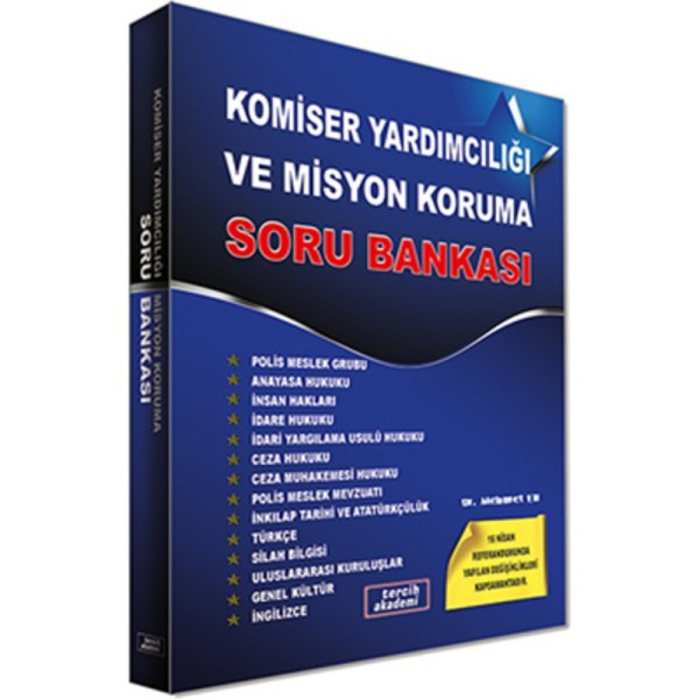 Tercih Akademi Komiser Yardımcılığı Ve Misyon Koruma Soru Bankası - Mehmet Er Görevde Yükselme Sınavları Kitapları Fiyatı