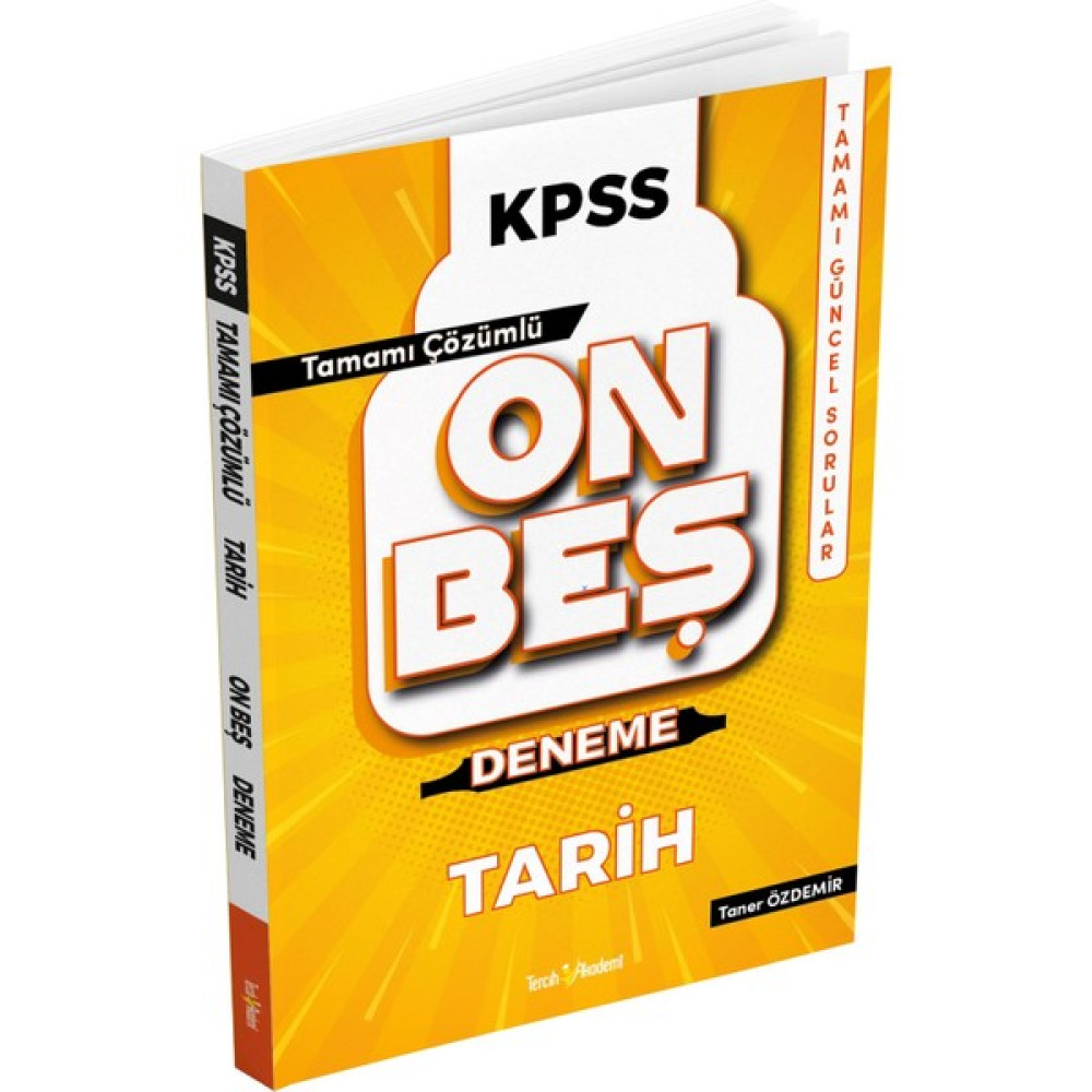Tercih Akademi Kpss Onbeş Deneme Tarih Tamamı Çözümlü KPSS Fiyatı