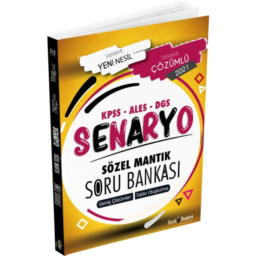 Tercih Akademi Senaryo Kpss - Ales - Dgs Sözel Mantık Soru Bankası DGS Fiyatı