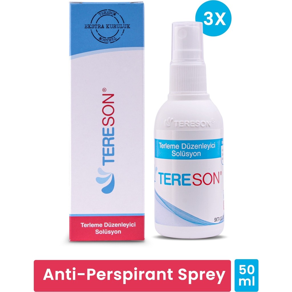 Tereson El Ayak Koltuk Altı Terleme Önleyici ve Ter Kokusuna Karşı Koruma Antiperspirant Sprey 3X50 ml Evcil Hayvan Ürünleri Fiyatı