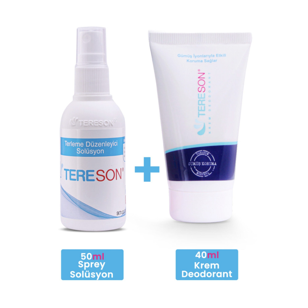Tereson Terleme Önleyici Sprey 50 ml + Krem Deodorant Gümüş Iyonlu 40 ml Deodorantlar Fiyatı