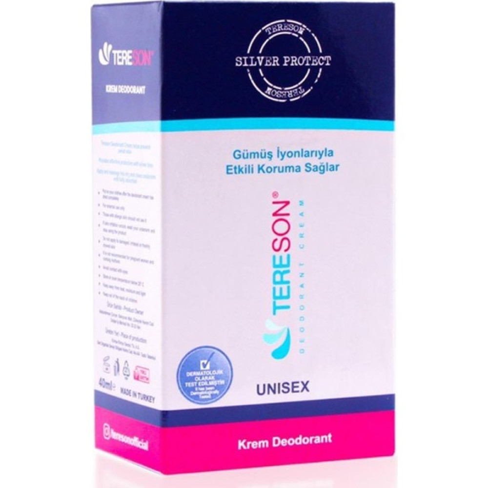 Tereson Unisex Gümüş Iyonlu Krem Deodorant 40 ml Deodorantlar Fiyatı