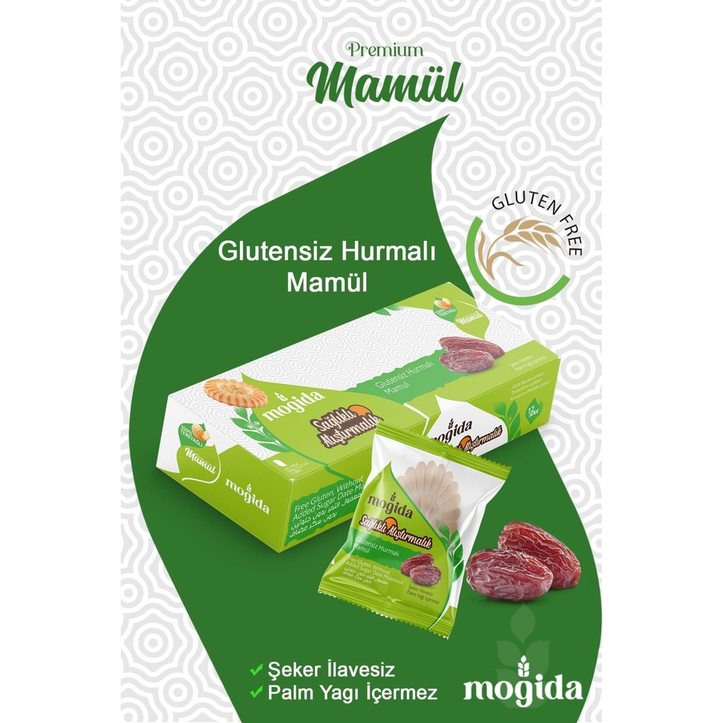 Tereyağlı Glutensiz Hurmalı Mamul - Şeker Ilavesiz (1 Kutu = 12 Adet) Diğer Fiyatı