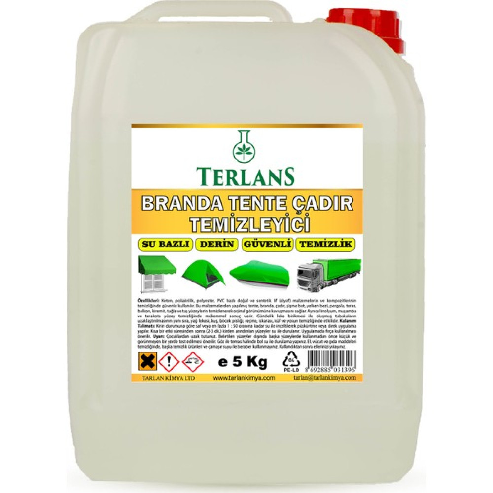 Terlans Branda Tente ve Çadır Temizleyici Su Bazlı 5 kg Oto Bakım & Temizlik Ürünleri Fiyatı
