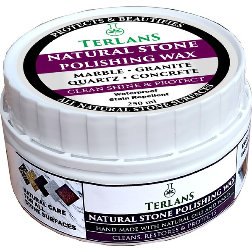 Terlans Doğaltaş Granit Mermer Tezgah Dekoratif Eşya Koruyucu Parlatıcı Cila 250 ml Natural Stone Polishing Wax Sanatsal Malzemeler Fiyatı