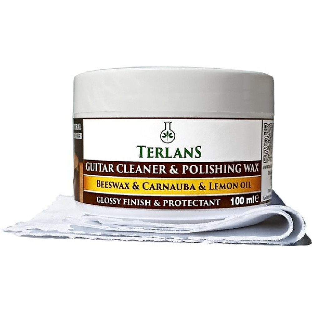 Terlans Gitar Gövde Klavye Temizleyici Parlatıcı Koruyucu Vaks Krem 100 ml Guitar Polishing Wax - Beyaz Müzik Aleti Aksesuarları Fiyatı