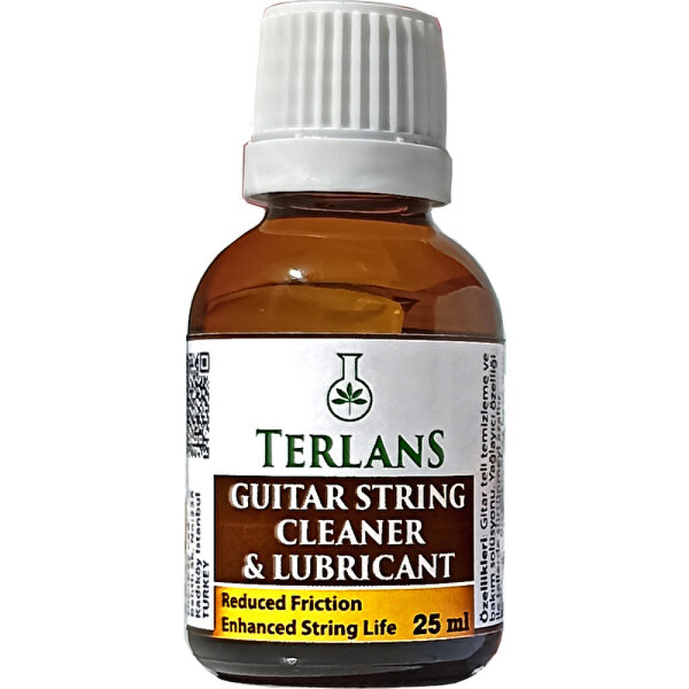 Terlans Gitar Tel Temizleyici Yağlayıcı, 25 ml + Mikrofiber Bez Guitar String Cleaner Lubricant - Naturel Müzik Aleti Aksesuarları Fiyatı