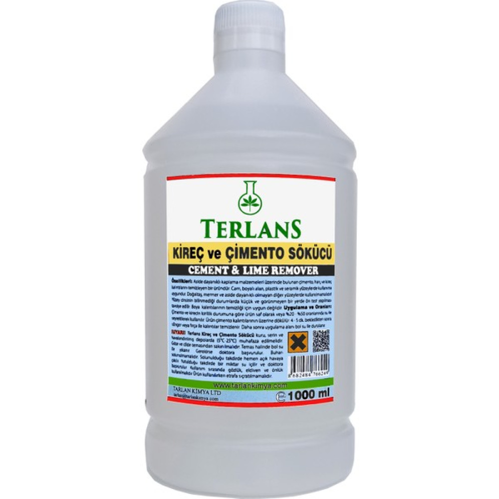 Terlans Inşaat Sonrası Çimento Artığı Temizleyici Harç ve Kireç Sökücü 1000 ml Elektrikli El Aletleri Fiyatı