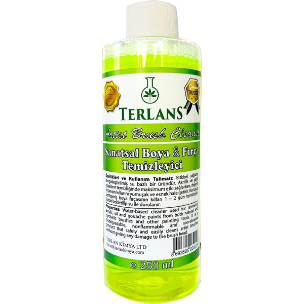 Terlans Sanatsal Boya ve Fırça Temizleyici 250 ml Fırça Fiyatı