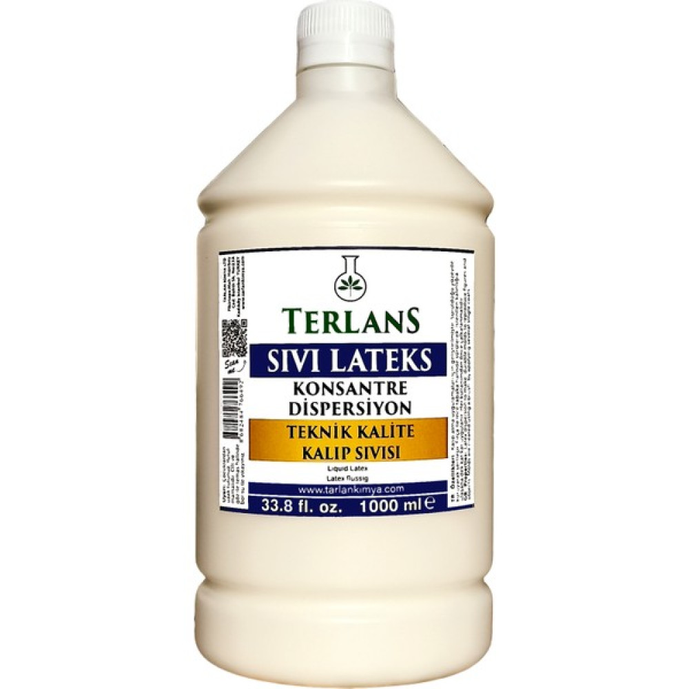 Terlans Sıvı Lateks Konsantre Kalıp Sıvısı 1000 ml Teknik Kalite Liquid Latex Sanatsal Malzemeler Fiyatı