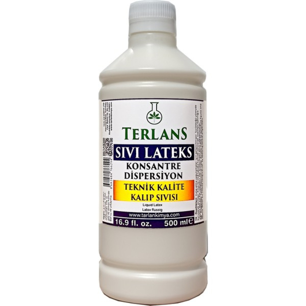 Terlans Sıvı Lateks Konsantre Kalıp Sıvısı 500 ml Teknik Kalite - Beyaz Sanatsal Malzemeler Fiyatı