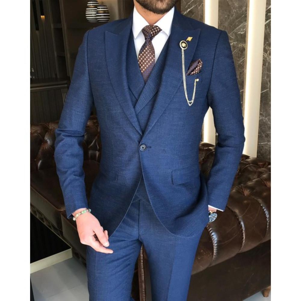 Terzi Adem Italyan Stil Slim Fit Erkek Ceket Yelek Pantolon Takım Elbise Parlement T9117 Erkek Takım Elbise Fiyatı